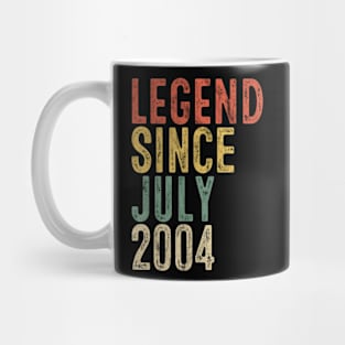 Legend Since July 2004 16th Birthday Gift 16 Year Old Mug